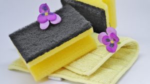 sponge spring cleaning greaseless air fryer
